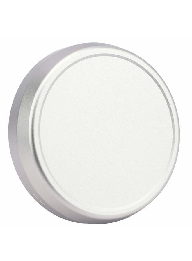 Haoge Cap-X100W Metal Lens Cap for Fujifilm Fuji X100F X100S X100T X100 X70 Camera Silver - Image 1