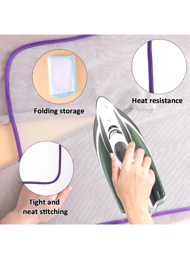 Professional Heat Resistant Ironing Mat 40x60cm – Premium Transparent Mesh Ironing Cloth Protector for Garments, Anti-Burn Ironing Pad for Delicate Fabrics Including Silk, Chiffon, Lace and Embroidery, Advanced Home Ironing Accessory for Smooth Wrinkle-Free Results, Lightweight and Easy to Use for Daily Clothing Care - Image 5
