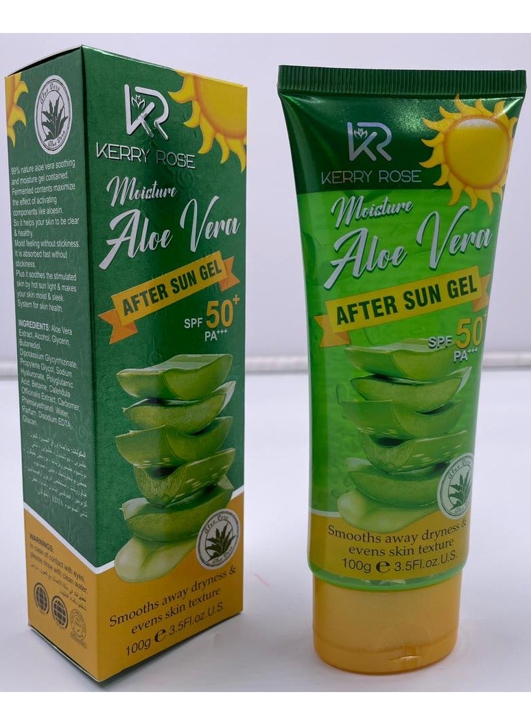 Kerry Rose AFTER SUN ALOE VERA GEL WITH SPF 50+ TO RELIEVE DRYNESS AND  SMOOTH SKIN  - Image 2