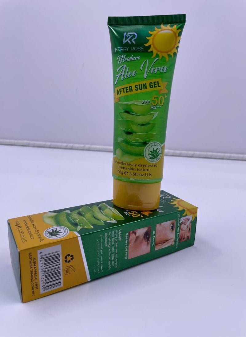 Kerry Rose AFTER SUN ALOE VERA GEL WITH SPF 50+ TO RELIEVE DRYNESS AND  SMOOTH SKIN  - Image 4