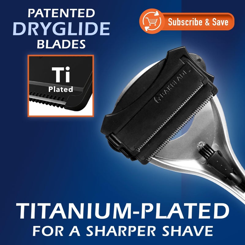 Bakblade 2.0 SilverBak Back Shavers for Men: DIY Hair Shaver, Safety Blade Technology & Ergonomic Handle, Wet & Dry Shaving (Extra Blades Included) - Image 3