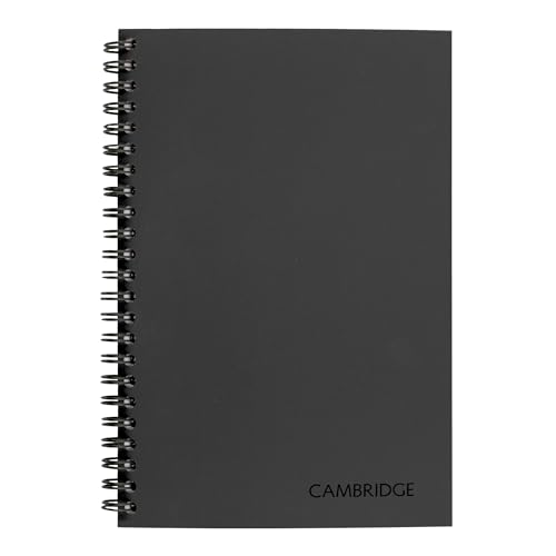Cambridge Limited Business Notebook with QuickNotes, Legal Ruled Paper, 5" x 8", 80 Sheets, Flexible Soft Touch Cover, Wirebound, Gray (06096) - Image 2