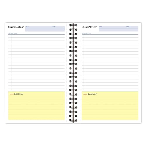Cambridge Limited Business Notebook with QuickNotes, Legal Ruled Paper, 5" x 8", 80 Sheets, Flexible Soft Touch Cover, Wirebound, Gray (06096) - Image 4