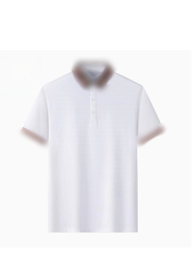 AOKANG Men's Elastic Breathable Short Sleeve Polo - Image 1