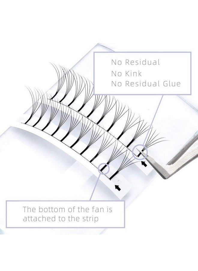 SRCKFIZ SRCKFIZ 3D Volume Eyelash Extensions C D Curl 0.10mm Russian Volume Individual Lash Extensions Premade Volume Fans DIY Cluster Eyelash Extensions Supplies for Professional Use (3D-C-0.10, 14mm)  - Image 3