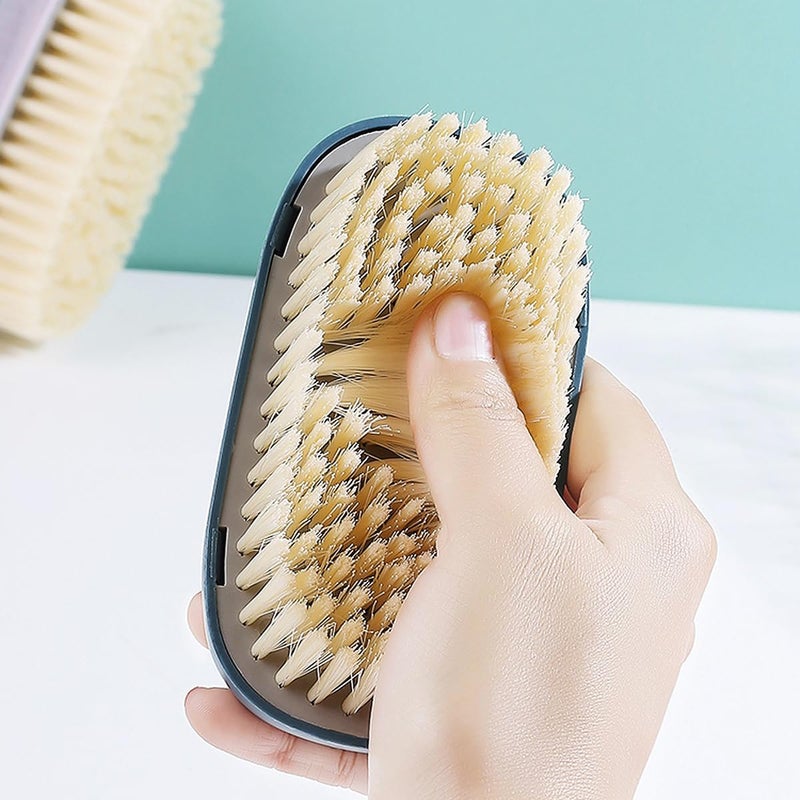 wolpin Wolpin Set of 2 Pc Clothes Cleaning Brush Multipurpose Bathroom Cleaning Sink Brush, Shoe Brush, Acrylonitrile Butadiene Styrene - Image 4