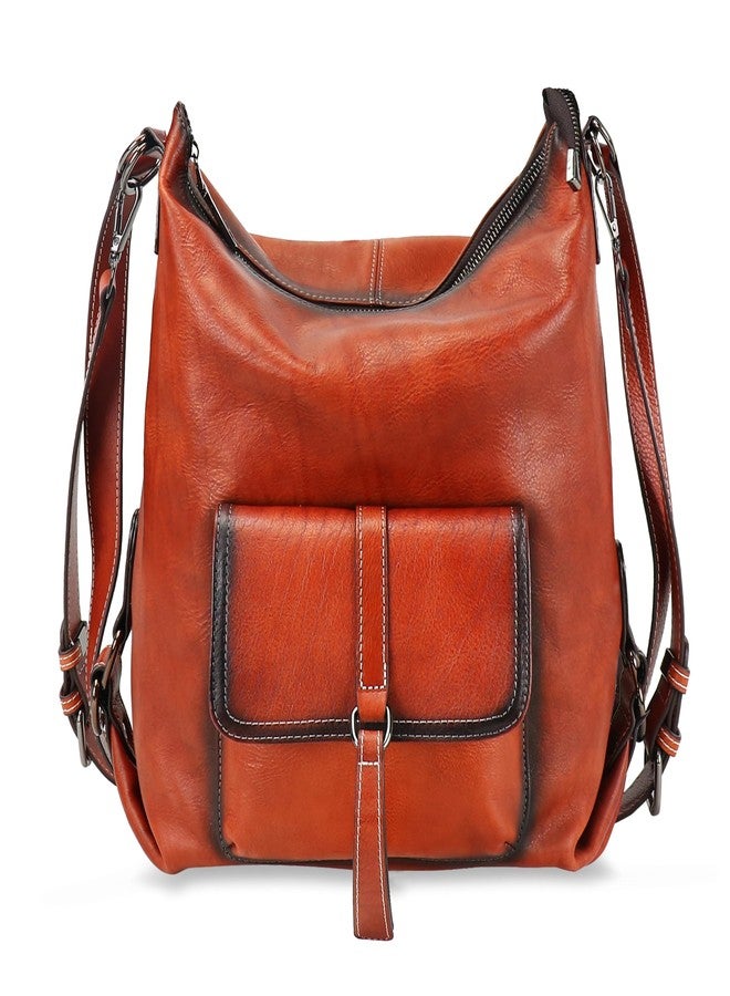 LETEULO Hobo Bag for Women Crossbody Bag Backpack Purse and Handbag Leather Shouler Bags (Brown) - Image 1