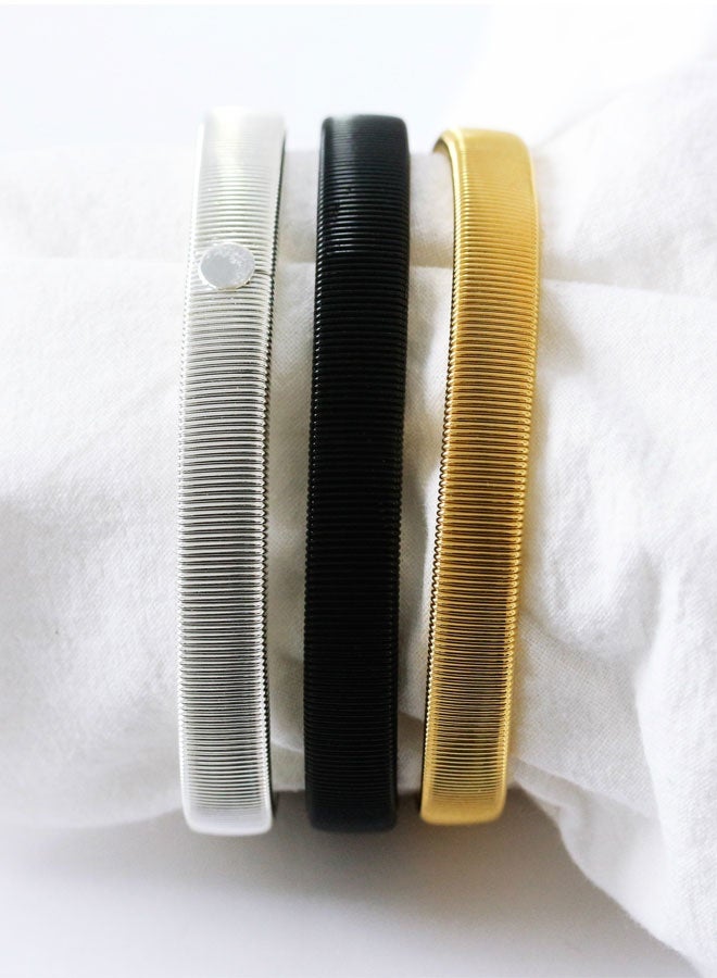 وهاواي 6pcs Sleeve Garters, Anti-Slip Shirt Sleeve Holder Stretchy Metal Arm Band Arm Strap to Hold up Sleeves Armbands for Women Men - Image 2