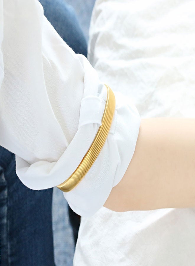 وهاواي 6pcs Sleeve Garters, Anti-Slip Shirt Sleeve Holder Stretchy Metal Arm Band Arm Strap to Hold up Sleeves Armbands for Women Men - Image 4