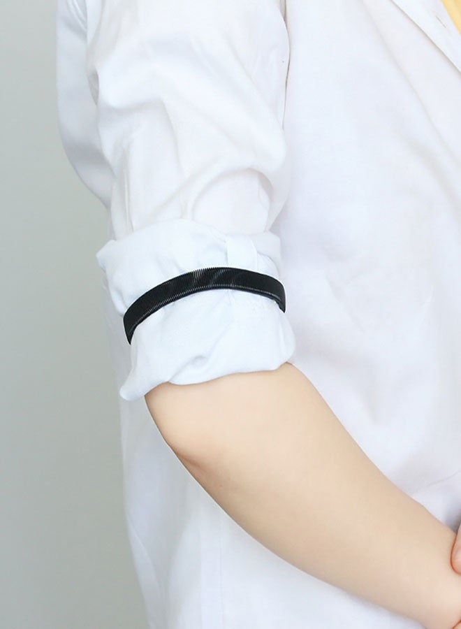وهاواي 6pcs Sleeve Garters, Anti-Slip Shirt Sleeve Holder Stretchy Metal Arm Band Arm Strap to Hold up Sleeves Armbands for Women Men - Image 5