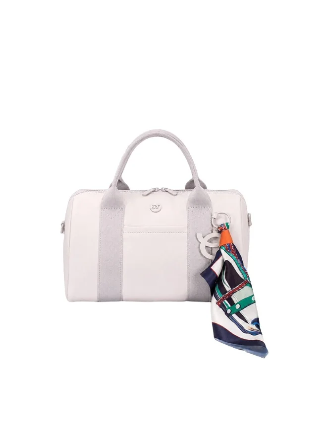 David Jones medium size duffle bag made from faux leather model cm8357| Work out, gym everyday and travel sport bag for women| Spacious easy to carry sac