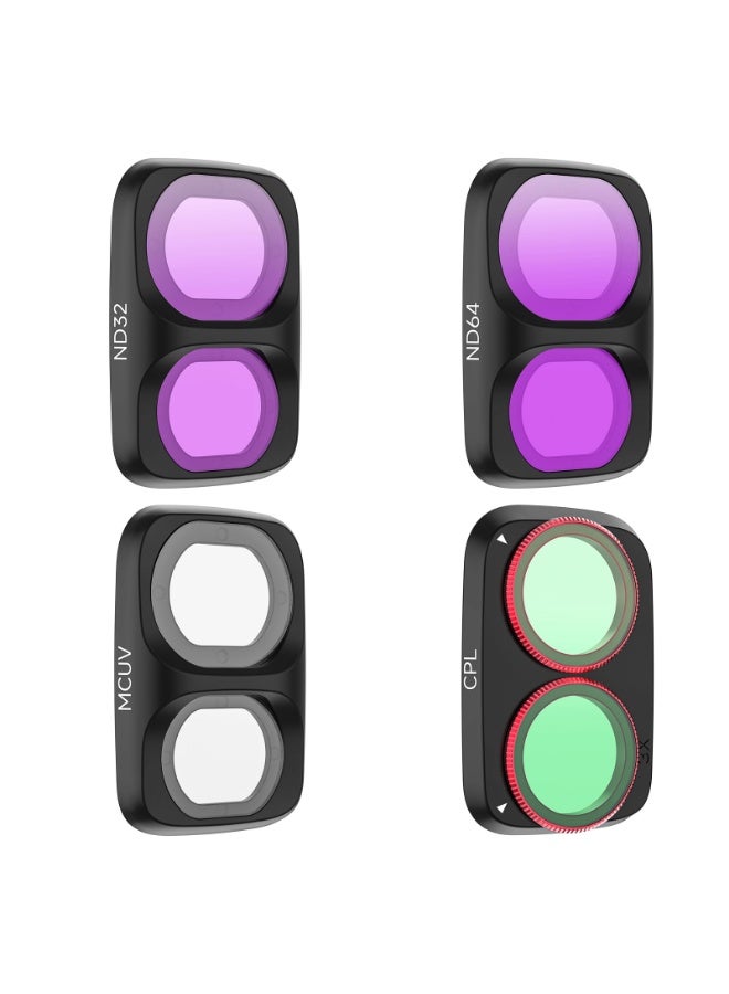 سني لايف فلتر كاميرا لـ Osmo Pocket 4 Pro، مجموعة فلاتر عدسة ND8-64/PL قابلة للتعديل وCPL وMCUV وBlack Mist مع زجاج SCHOTT وطلاء متعدد الطبقات وملحقات تركيب سريع(MCUV+CPL+ND32+ND64) - Image 1