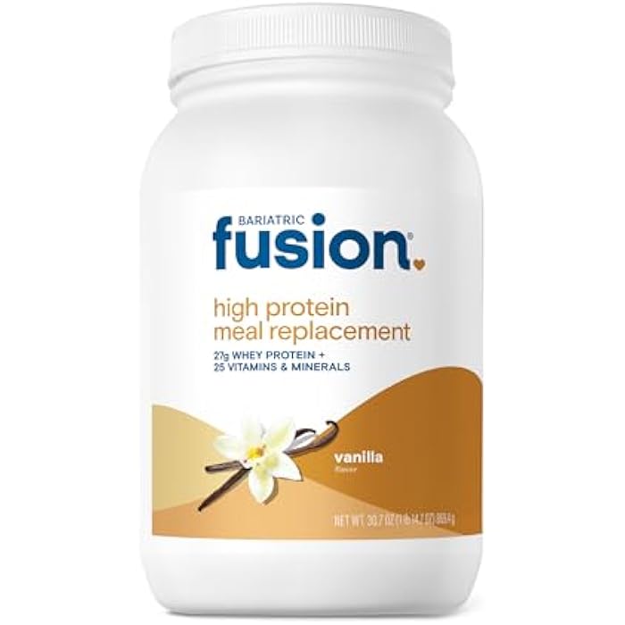 Bariatric Fusion Vanilla High Protein Meal Replacement Shake | 27g Whey Isolate Bariatric Protein Powder | Lactose Free Whey Protein Powder | Gluten and Sugar Free | 21 Servings - Image 1