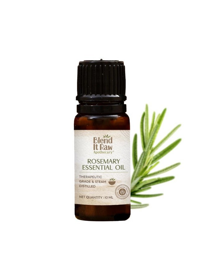 Blend It Raw Apothecary Blend It Raw Apothecary Rosemary Essential Oil | For Hair Growth & Aromatherapy | Pure Steam Distilled | Safe for All Hair Types | 10 ml - Image 1