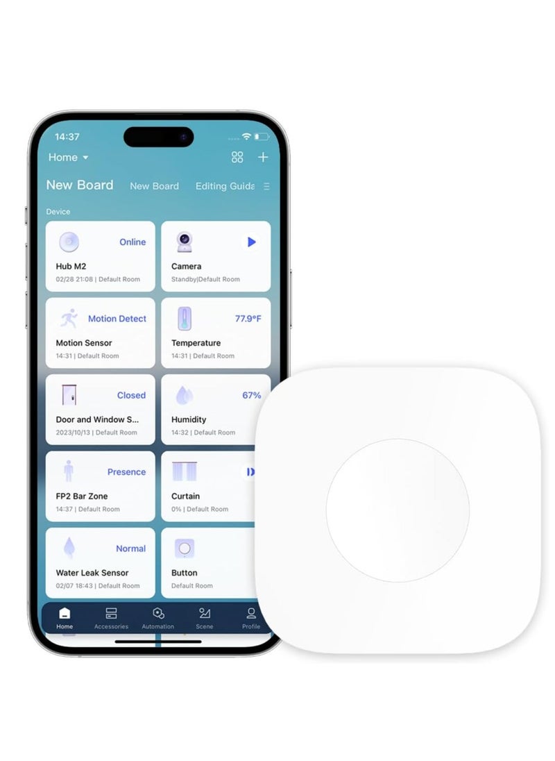 Aqara - Aqara Wireless Mini Switch, Requires Aqara Hub, Zigbee Connection, Versatile 3-Way Control Button for Smart Home Devices, Compatible with Apple HomeKit - Image 1