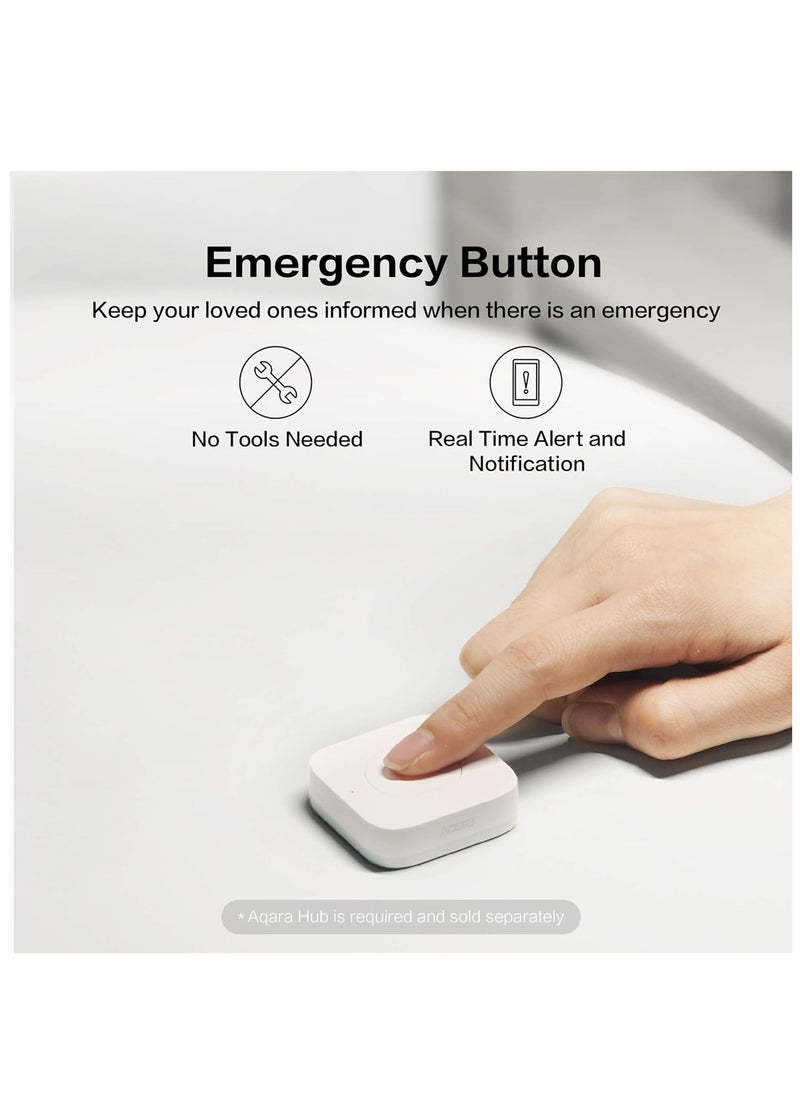 Aqara - Aqara Wireless Mini Switch, Requires Aqara Hub, Zigbee Connection, Versatile 3-Way Control Button for Smart Home Devices, Compatible with Apple HomeKit - Image 1