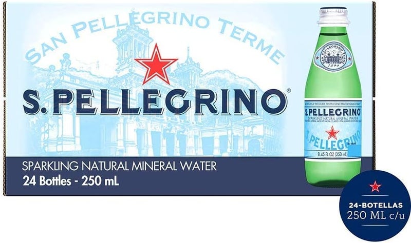 Sanpellegrino مياه معدنية فوارة طبيعية سان بيلجرينو، 250 مل (عبوة من 24) - Image 3