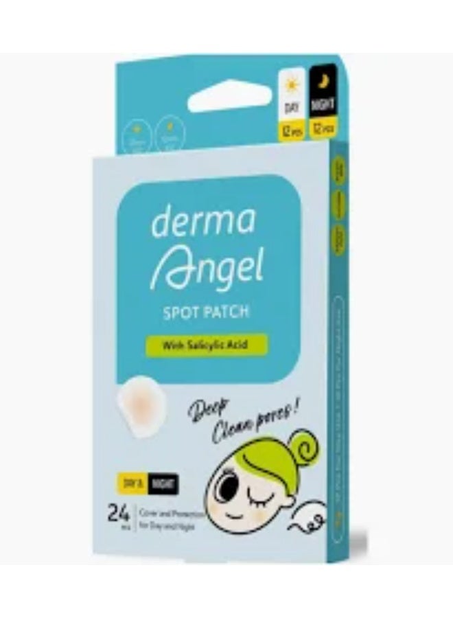 DERMA ANGEL SPOT PATCH WITH SALICYLIC ACID DAY&NIGHT 24'S - Image 1