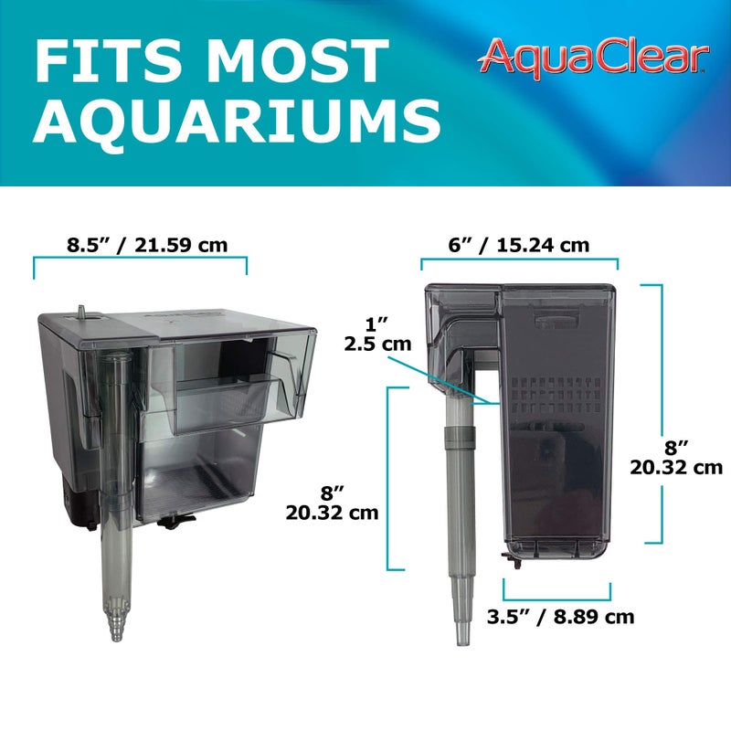 AquaClear 70 Power Filter, Fish Tank Filter for 40- to 70-Gallon Aquariums, Black - Image 5