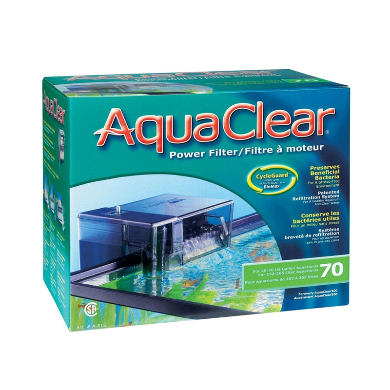AquaClear 70 Power Filter, Fish Tank Filter for 40- to 70-Gallon Aquariums, Black - Image 3