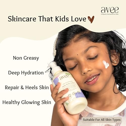 Avee Kids Body Lotion | Oat & Shea | Daily Hydration for Children 5-12 | Paraben & Mineral Oil Free | Dermatologist-Tested | 200 ml - Image 4