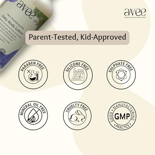 Avee Kids Body Lotion | Oat & Shea | Daily Hydration for Children 5-12 | Paraben & Mineral Oil Free | Dermatologist-Tested | 200 ml - Image 3