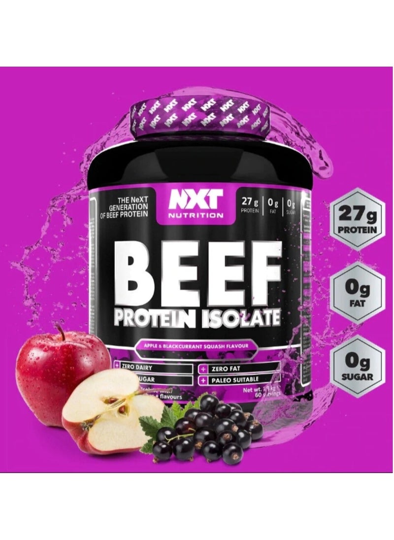 Beef Protein Isolate - Apple and Blackcurrant - (1.8kg)