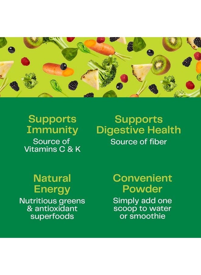 Amazing Grass - Greens Blend Superfood: Super Greens Powder Smoothie Mix With Organic Spirulina Chlorella Beet Root Powder Digestive Enzymes & Probiotics Original 60 Servings Boost Energy - Image 1