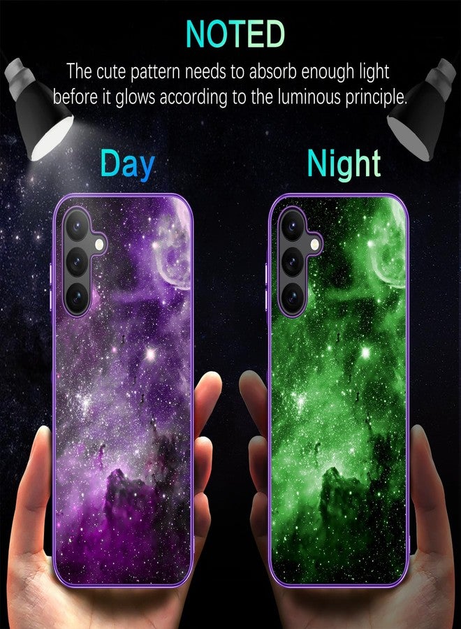 بنتوبين جراب BENTOBEN لهاتف سامسونج جالاكسي A15 5G، مضيء في الظلام، مصنوع من مزيج من البولي كربونات الصلب والبولي يوريثين الحراري المرن، يوفر حماية فائقة ضد السقوط، مناسب للفتيات والرجال والنساء، بتصميم نحيف مقاوم للصدمات، متوافق مع سامسونج جالاكسي A15 5G بشاشة 6.5 بوصة، لون بنفسجي نيبولا - Image 2