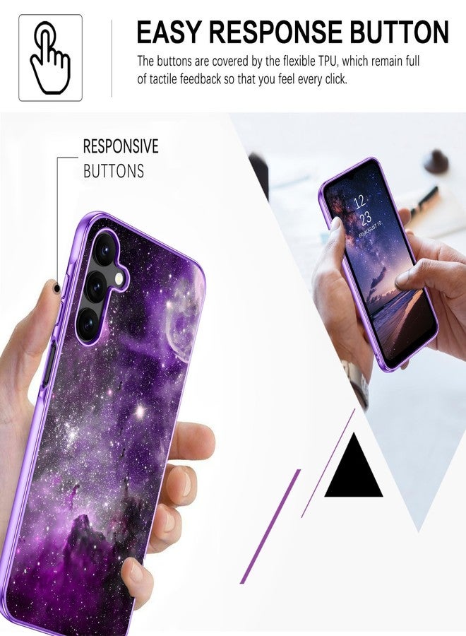 بنتوبين جراب BENTOBEN لهاتف سامسونج جالاكسي A15 5G، مضيء في الظلام، مصنوع من مزيج من البولي كربونات الصلب والبولي يوريثين الحراري المرن، يوفر حماية فائقة ضد السقوط، مناسب للفتيات والرجال والنساء، بتصميم نحيف مقاوم للصدمات، متوافق مع سامسونج جالاكسي A15 5G بشاشة 6.5 بوصة، لون بنفسجي نيبولا - Image 3