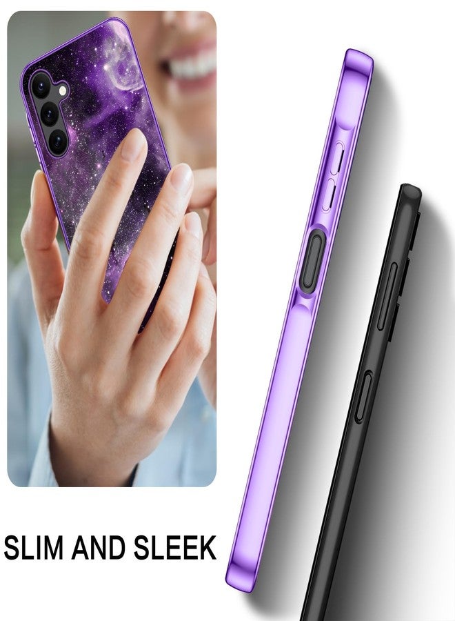 بنتوبين جراب BENTOBEN لهاتف سامسونج جالاكسي A15 5G، مضيء في الظلام، مصنوع من مزيج من البولي كربونات الصلب والبولي يوريثين الحراري المرن، يوفر حماية فائقة ضد السقوط، مناسب للفتيات والرجال والنساء، بتصميم نحيف مقاوم للصدمات، متوافق مع سامسونج جالاكسي A15 5G بشاشة 6.5 بوصة، لون بنفسجي نيبولا - Image 4