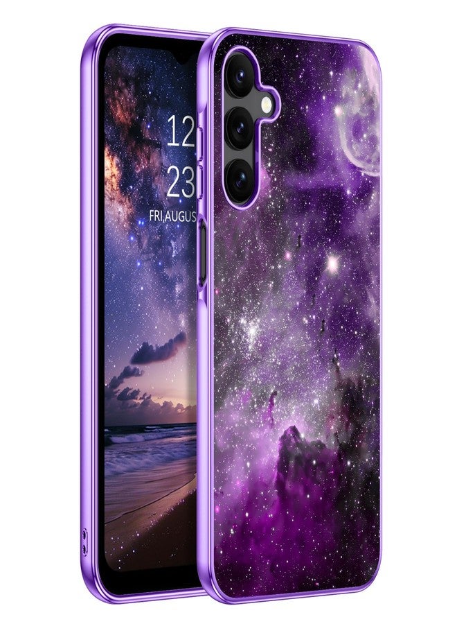 بنتوبين جراب BENTOBEN لهاتف سامسونج جالاكسي A15 5G، مضيء في الظلام، مصنوع من مزيج من البولي كربونات الصلب والبولي يوريثين الحراري المرن، يوفر حماية فائقة ضد السقوط، مناسب للفتيات والرجال والنساء، بتصميم نحيف مقاوم للصدمات، متوافق مع سامسونج جالاكسي A15 5G بشاشة 6.5 بوصة، لون بنفسجي نيبولا - Image 1