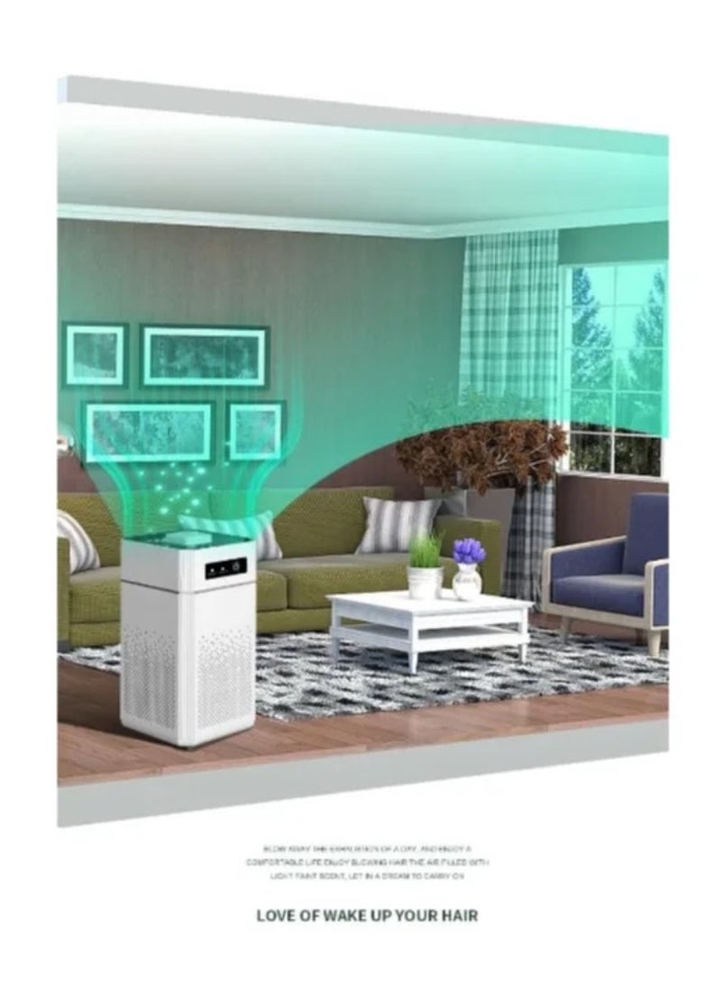 Generic - Air Purifier for Home Large Room, Air Filter Cleaner, Odor Eliminator, Remove Allergies Dust Pollen Pet Dander, Night Light - Image 1