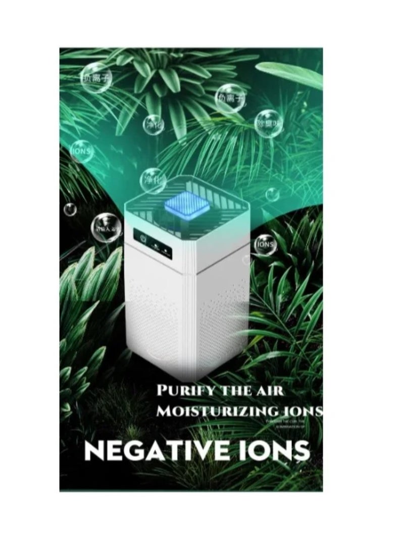 Generic - Air Purifier for Home Large Room, Air Filter Cleaner, Odor Eliminator, Remove Allergies Dust Pollen Pet Dander, Night Light - Image 1