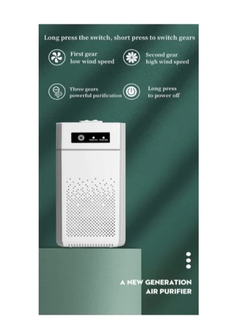 Generic - Air Purifier for Home Large Room, Air Filter Cleaner, Odor Eliminator, Remove Allergies Dust Pollen Pet Dander, Night Light - Image 1