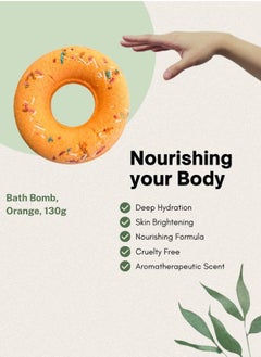 Soap&Friends SPA Bath Bomb Orange | 130g – Energizing & Moisturizing Bath with Citrus Aroma  - Image 4