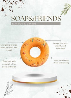 Soap&Friends SPA Bath Bomb Orange | 130g – Energizing & Moisturizing Bath with Citrus Aroma  - Image 3