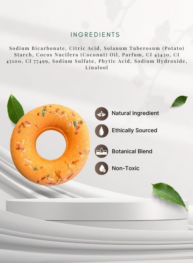 الصابون والأصدقاء قنبلة حمام سبا برتقالية | ١٣٠ غرام - حمام منشط ومرطب برائحة الحمضيات - Image 5