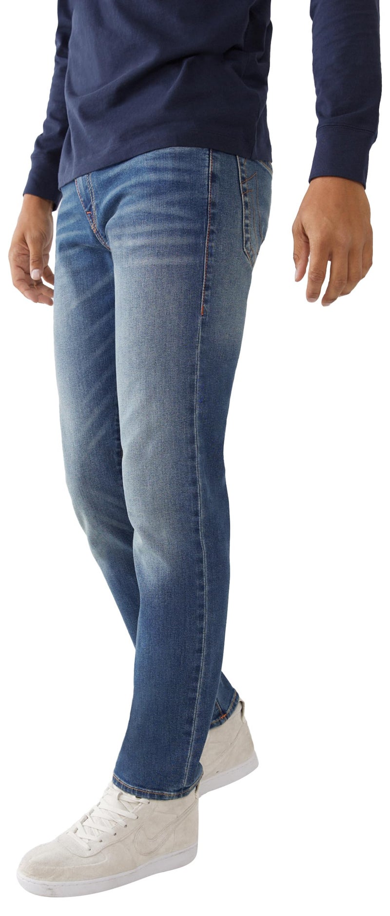 True Religion Men's Geno Slim Fit Straight Leg Jean, Faum Baseline, 42 - Image 4