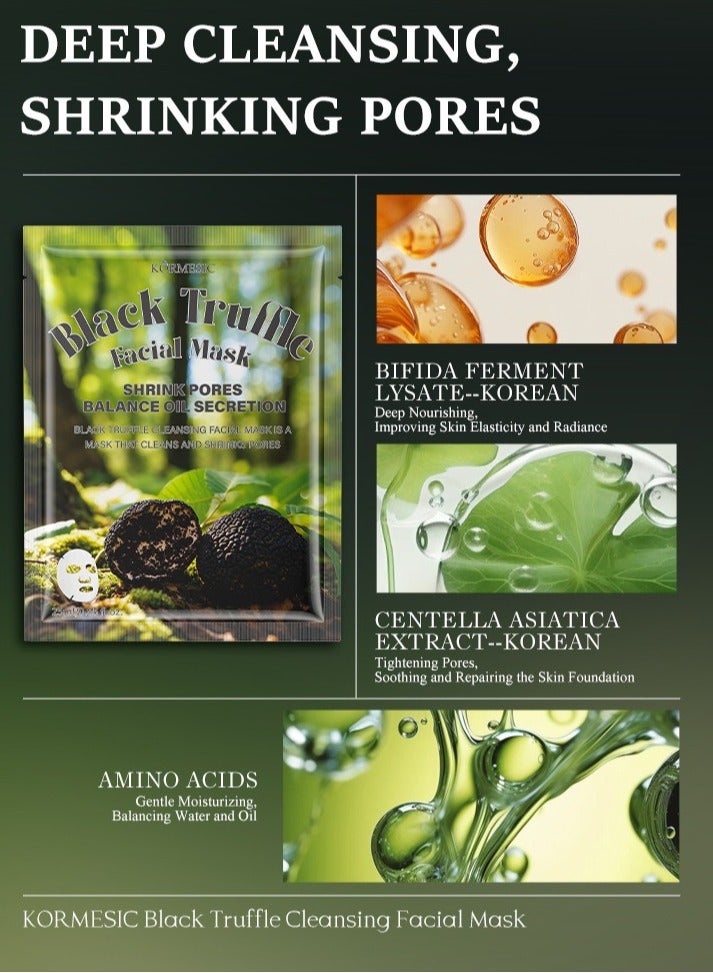 5 packs Black Truffle Mask 25ml - Nourishing & Revitalizing