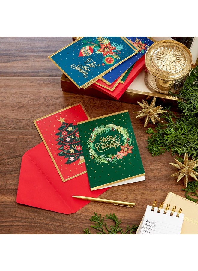 Hallmark Hallmark Boxed Christmas Cards Assortment, Festive Foil (40 Cards and Envelopes)  - Image 2