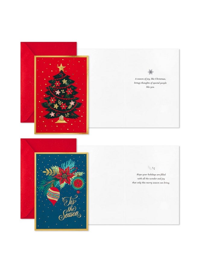 Hallmark Hallmark Boxed Christmas Cards Assortment, Festive Foil (40 Cards and Envelopes)  - Image 5