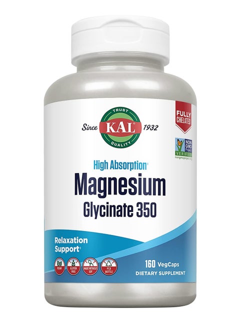High Absorption Magnesium Glycinate 350 160 Vegcaps