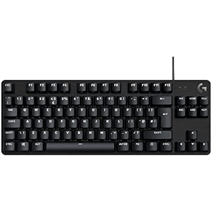 G 413 TKL SE MECHANICAL GAMING KEYBOARD COMPACT BACKLIT WITH TACTILE SWITCHES, ANTI GHOSTING, COMPATIBLE WINDOWS, MACOS BLACK ALUMINUM, CD51918, 920-010446 - Image 1