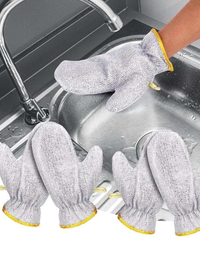 New Multifunctional Wire Dishwashing Gloves, Insulated Waterproof and Protective Steel Wire Gloves for Cleaning Dishes, Drains, Tables and Stove Tops, Easy to Rinse (2 Pairs) - Image 2