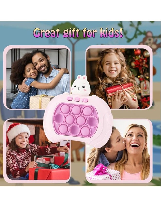 Oaktech Handheld Push Game, Fast Push Game For Kids, Rabbit Quick Push Bubble Button Game, Pop It Game Animal Version, Sensory Pop Fidget Toys For 3-12 Children Boys Girls Adults Birthday Gifts