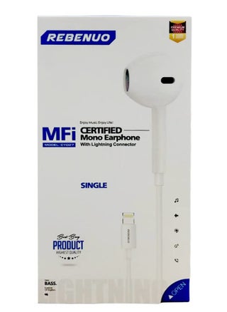 Mono Earphone With Mic And Lightning Connector For iPhone/iPad/iPod - pzsku/ZFDAF50C2C8FCE58B27B5Z/45/_/1698832817/068c39da-728e-4b52-a9c0-abcb7603d6d1