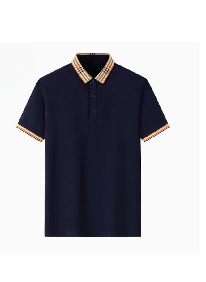 AOKANG Men's Elastic Breathable Short Sleeve Polo - Image 1