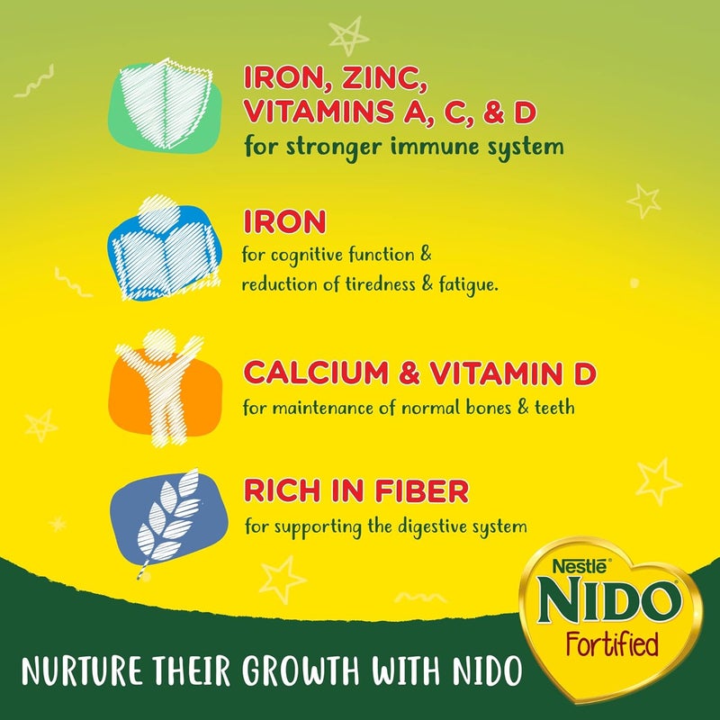 Nido Fortified Milk Powder Rich in Fiber - 350g - Image 5