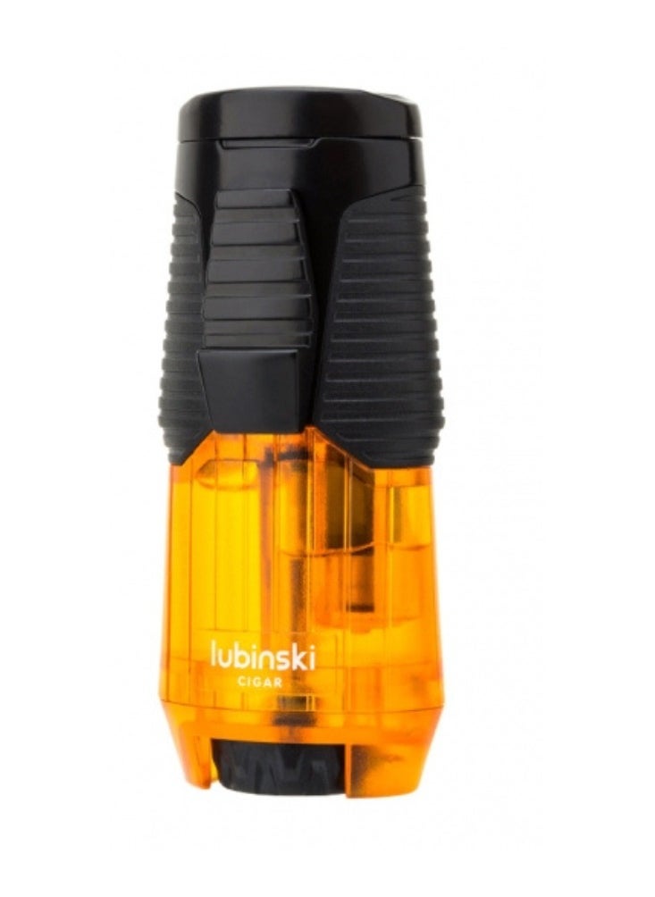 Lubinski Lubinski Torch Lighter with Holde Refillable Butane Torch Windproof Design Orange For BBQ  - Image 1